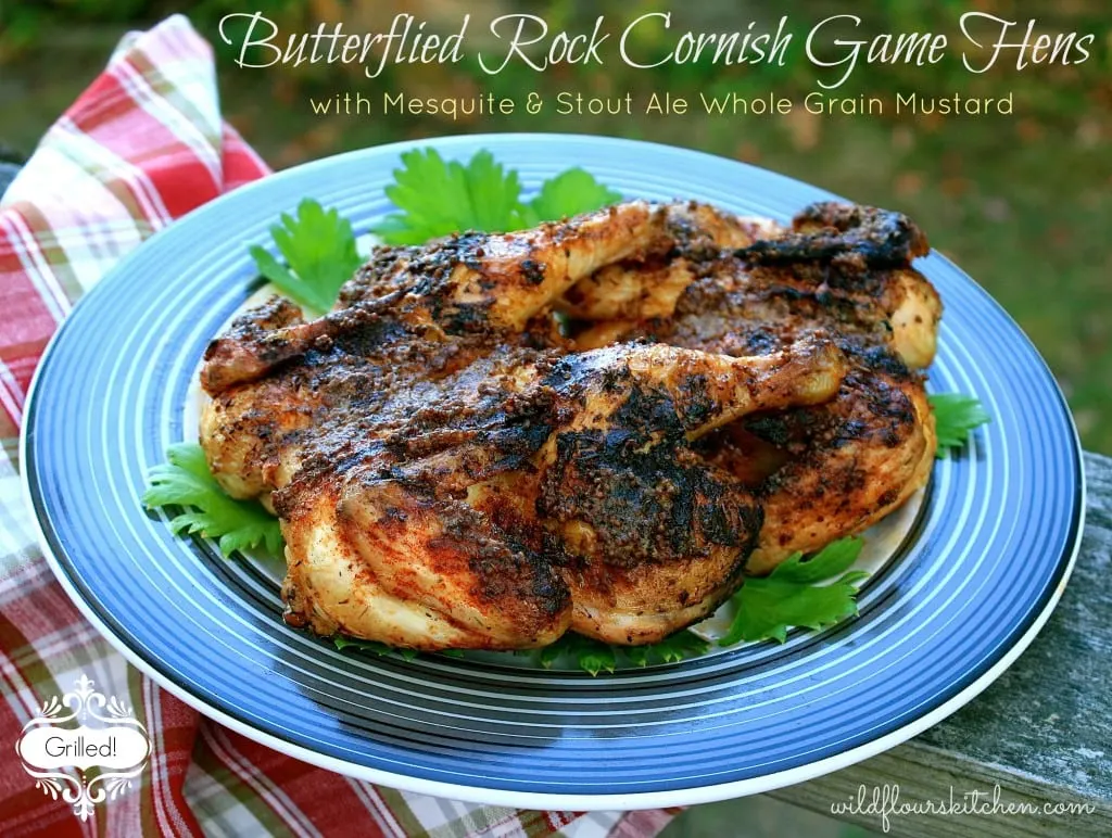 mustard cornish hens
