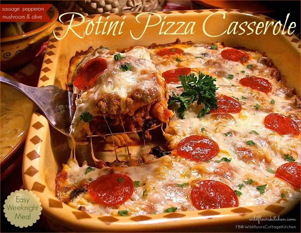 rotini pizza casserole
