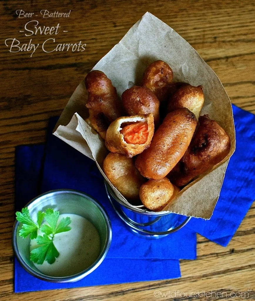 beer battered baby carrots