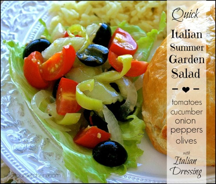 Quick Italian-Style Summer Garden Salad