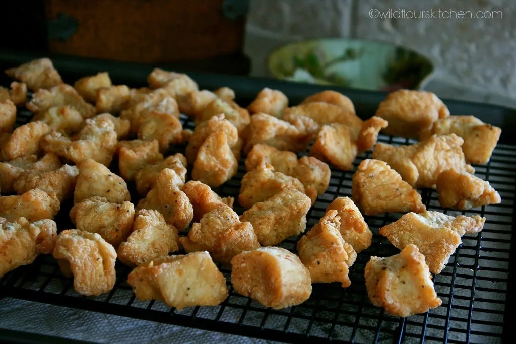 general tso's fried chix closer