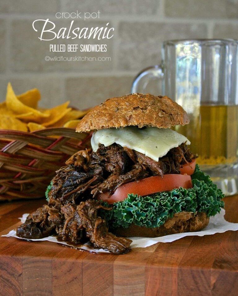 Crock Pot Balsamic Pulled Beef Sandwiches | The Secret Recipe Club