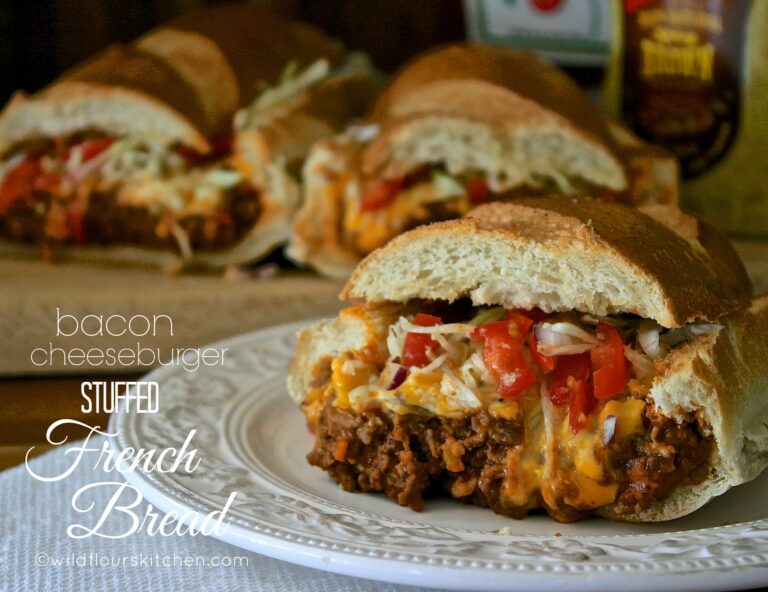 Bacon Cheeseburger Stuffed French Bread