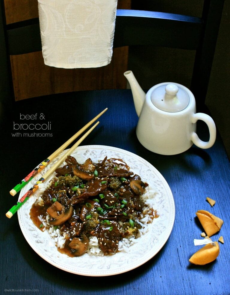 Beef & Broccoli with Mushrooms (Crock Pot)