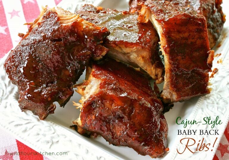 Louisiana Cajun-Style Barbecued Baby Back Ribs (Dry Rub & Easy Mop Sauce)