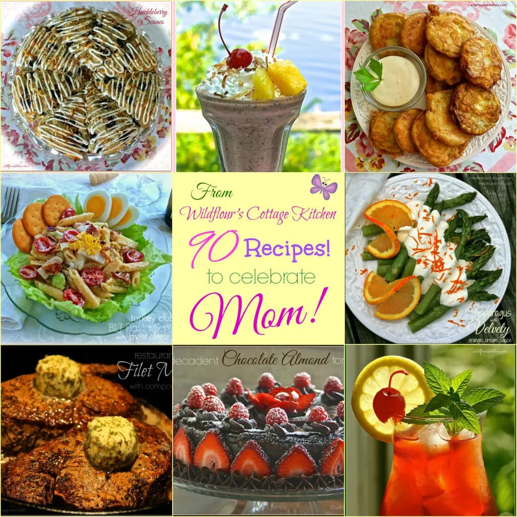 mothers day recipe collage