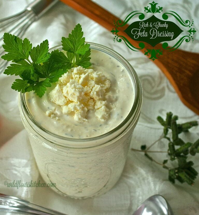Rich & Chunky Feta Cheese Salad Dressing & Dip