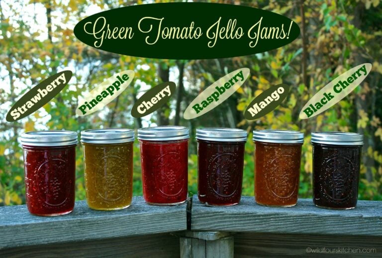 Green Tomato Jello Jams (Strawberry, Raspberry, Cherry, Pineapple, Black Cherry & Mango)