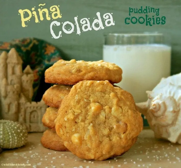 Pina Colada Pudding Cookies