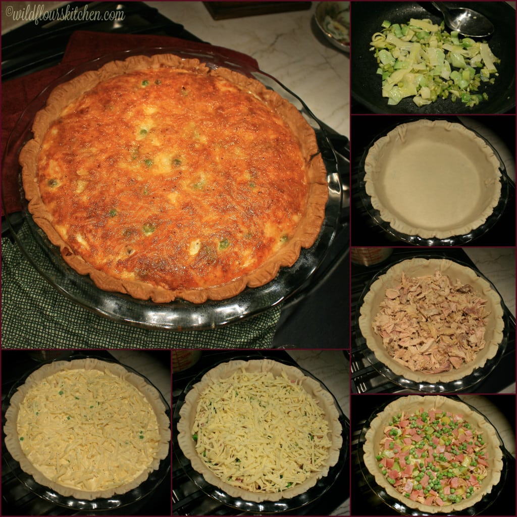 turkey quiche collage