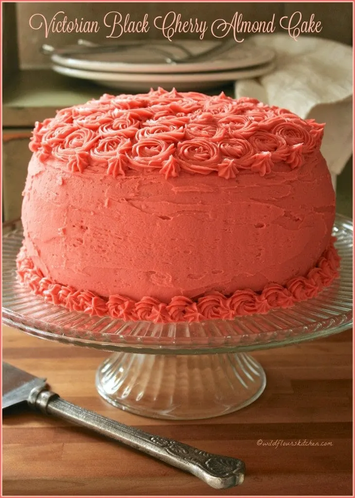black cherry almond cake