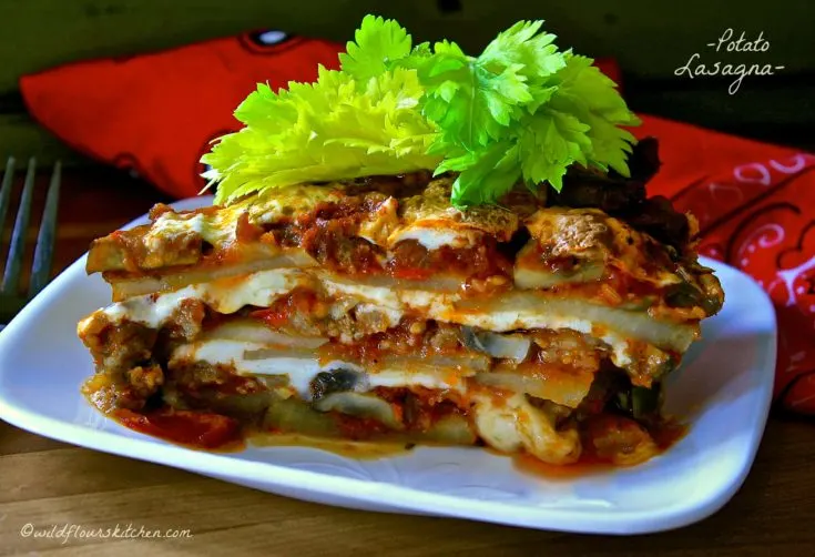 Potato Lasagna with Italian Sausage