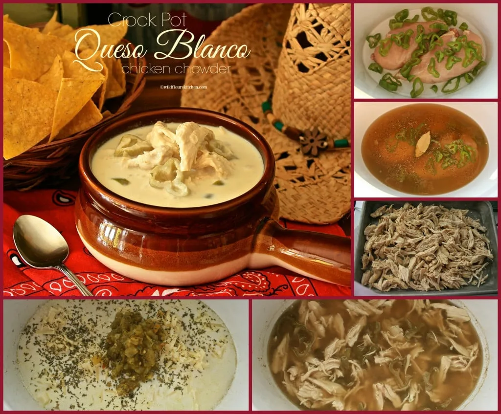 queso blanco chowder collage