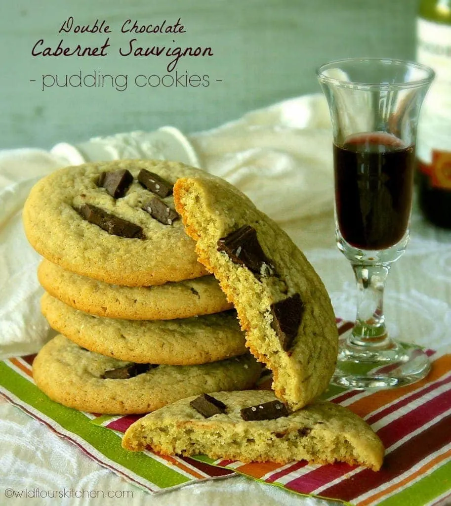 cabernet pudding cookies