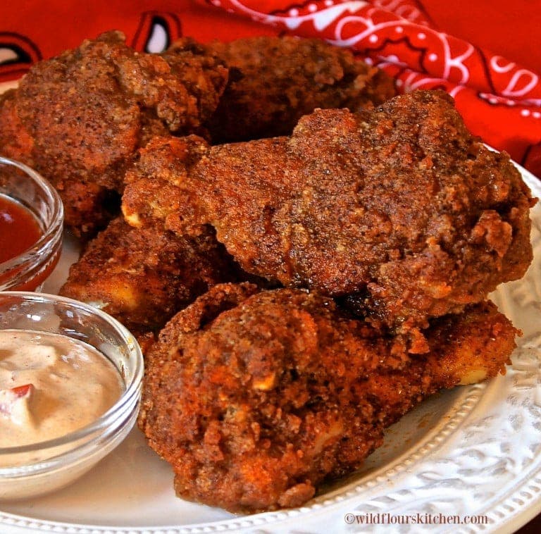 Spicy Taco Wings with Chipotle Key Lime Dipping Sauce!