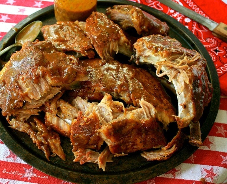 South Carolina Mustard Barbecued Baby Back Ribs