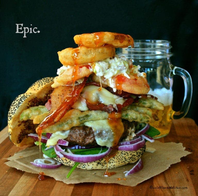 The Beer-Battered Farmer's Market Burger! / #BurgerMonth with Girl Carnivore and Friends 2016
