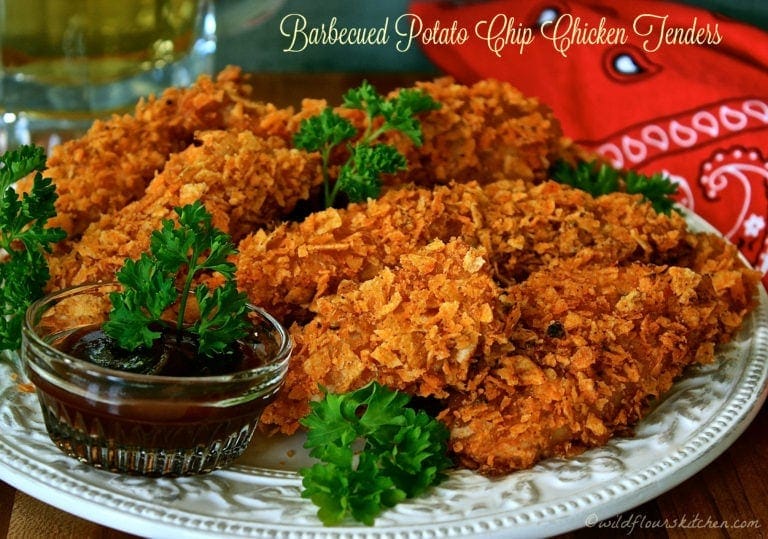 Barbecued Potato Chip Chicken Tenders
