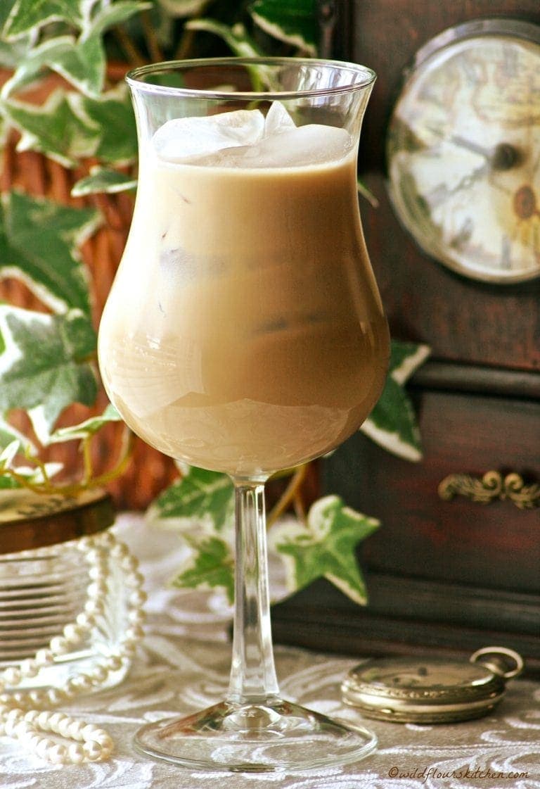 Caramel Iced Coffee with Kahlua and Frangelico