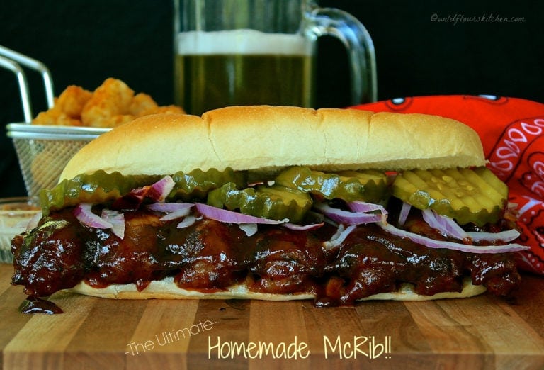 The Ultimate Homemade McRib Sandwich
