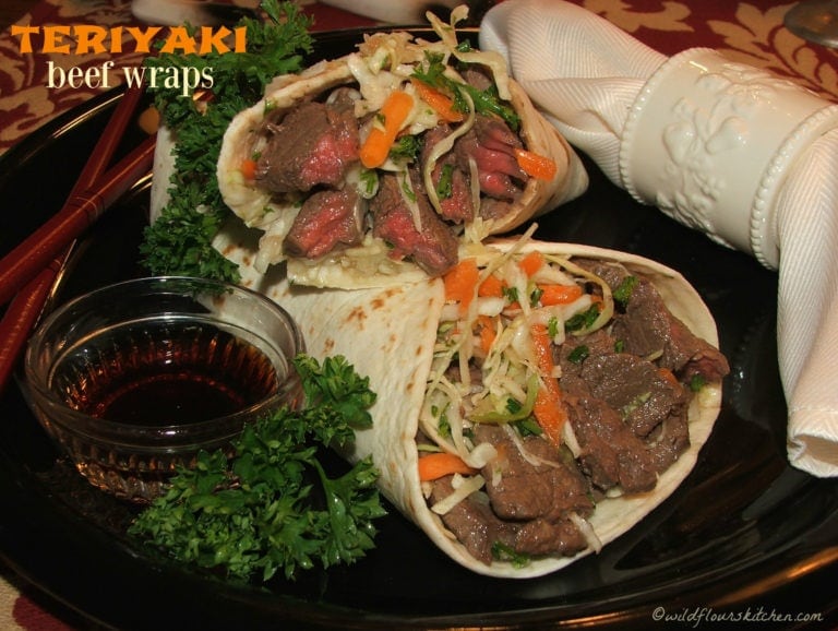Teriyaki Beef Wraps