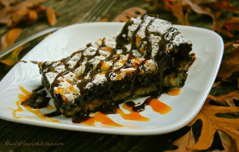 Chocolate Espresso Caramel Cheesecake Bars with Baileys and Kahlua / #Choctoberfest 2016!