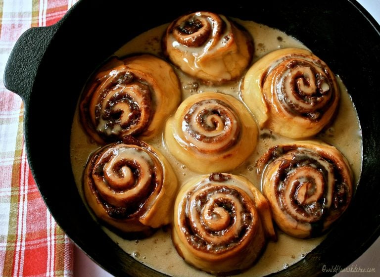 Old Fashioned Cinnamon Raisin Rolls with Maple Glaze