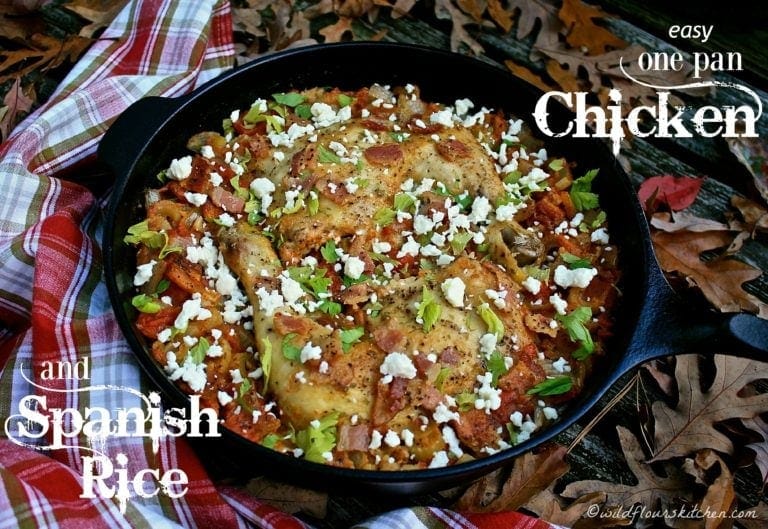 One Pan Chicken and Spanish Rice Bake