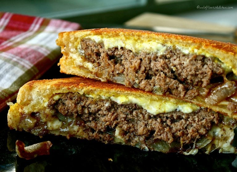 Mustard Horseradish and White Cheddar Patty Melt