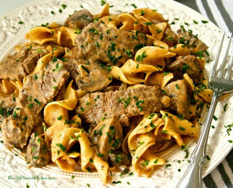 Classic Beef Stroganoff with Tenderloin