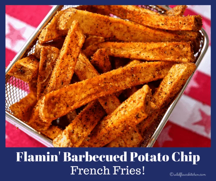 Flamin' Barbecued Potato Chip Flavored French Fries