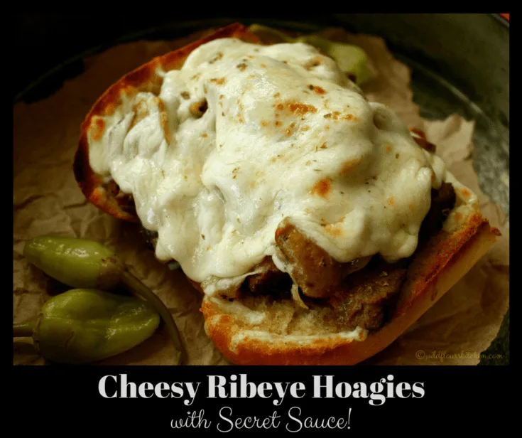 Cheesy Grilled Ribeye Mushroom & Onion Sandwiches with Secret Sauce
