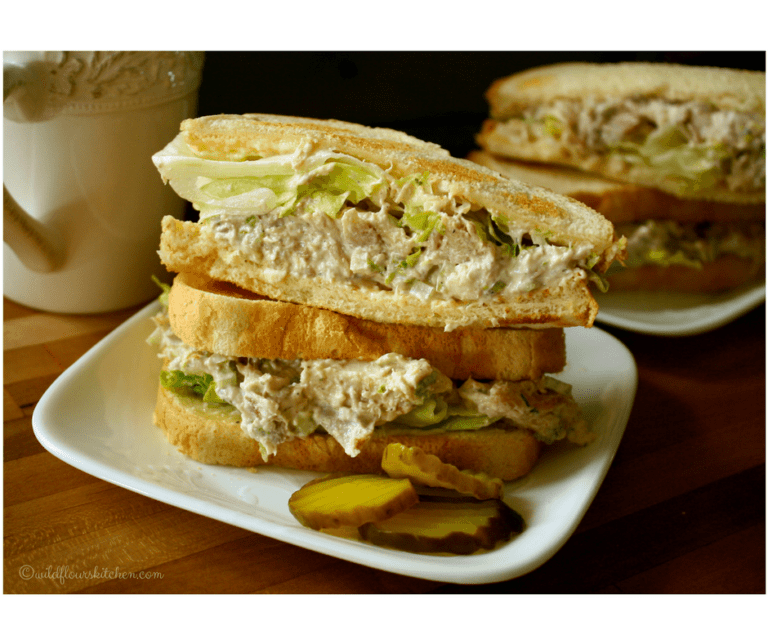 Creamy Slow Roasted Chicken Salad Sandwiches for Two