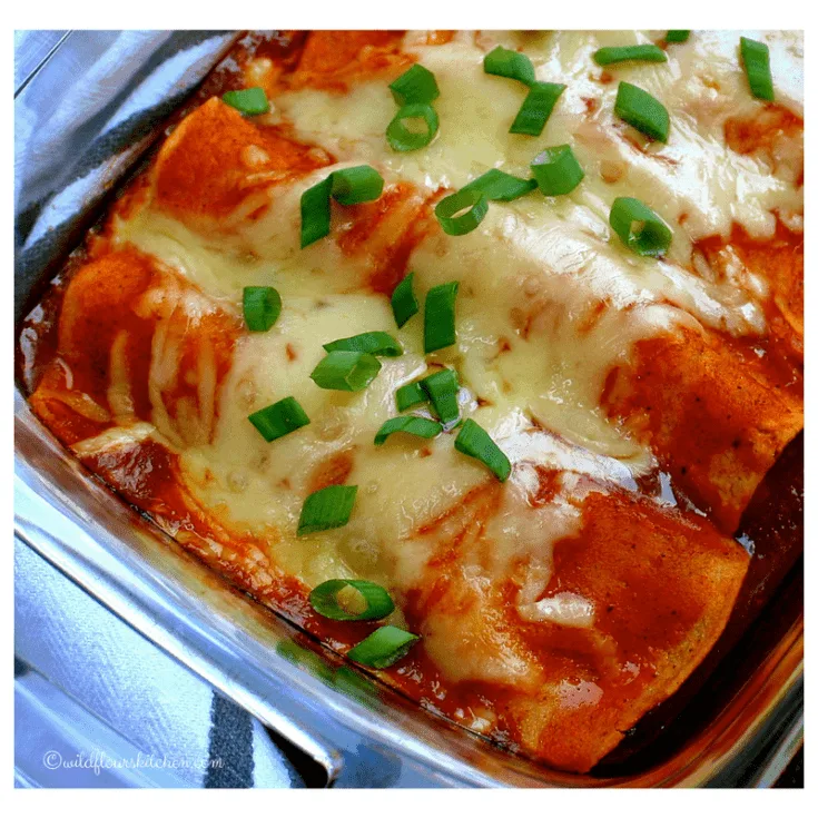 Smoked Pulled Chicken Enchiladas Suizas