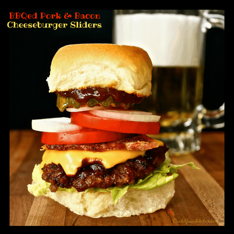 Southwestern Barbecued Pork & Bacon Cheeseburger Sliders