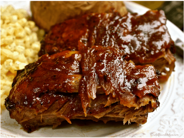 Barbecued Maple, Mustard & Brown Sugar Whiskey Ribs