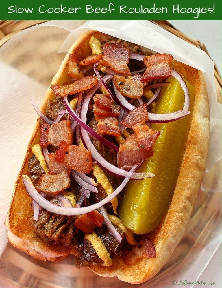 Slow Cooker Beef Rouladen Hoagies Wildflour's Cottage Kitchen