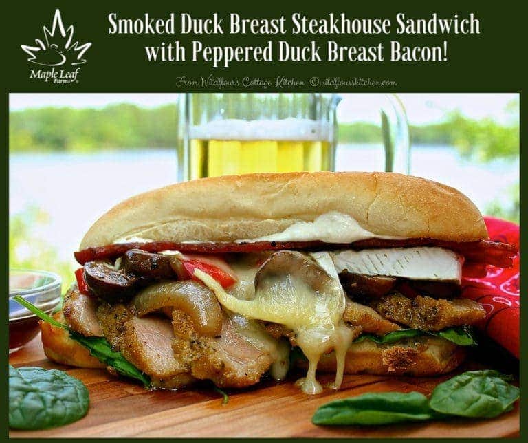 Smoked Steakhouse Duck Breast Sandwich #CookoutWeek