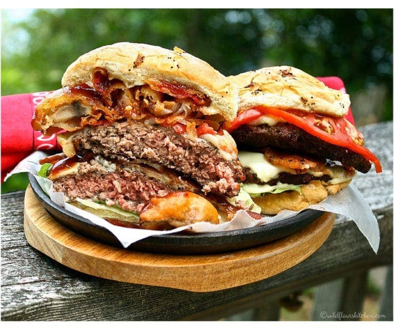 The Triple Double Western BBQ Bacon Cheese Burger