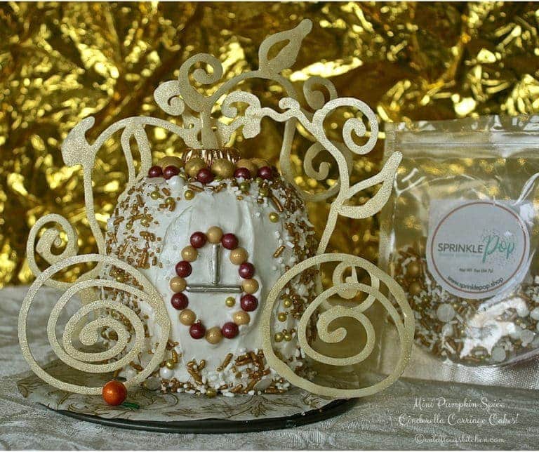 Mini Pumpkin Spice Cinderella Carriage Cakes #Choctoberfest 2018