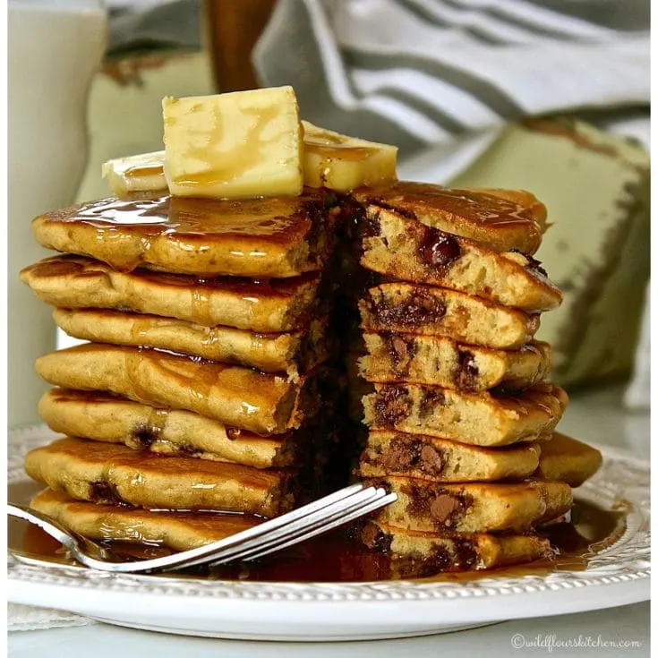 Espresso Chocolate Chip Pancakes