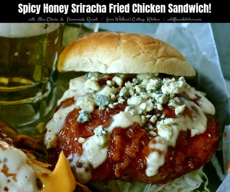 Spicy Honey Sriracha Glazed Fried Chicken Sandwich