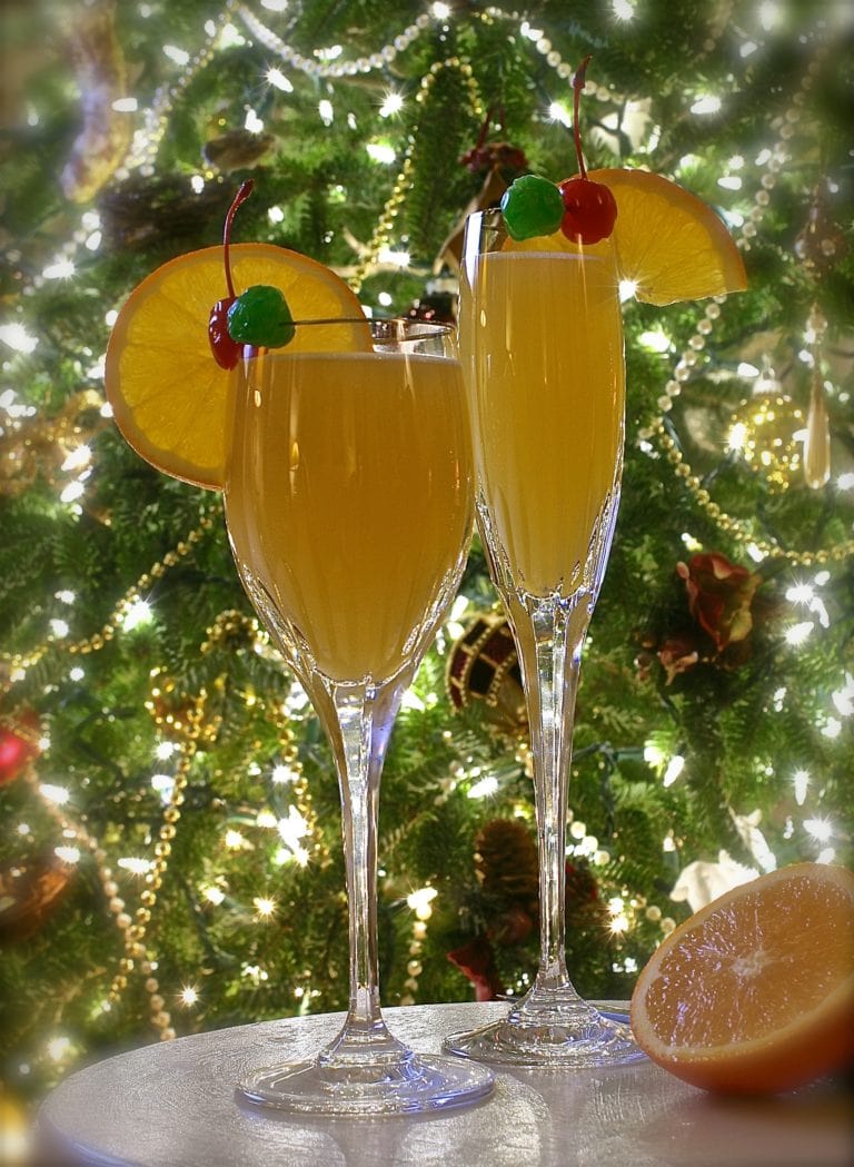 Poor Man's Mimosas (Holiday Cocktail with Alcohol or Virgin)