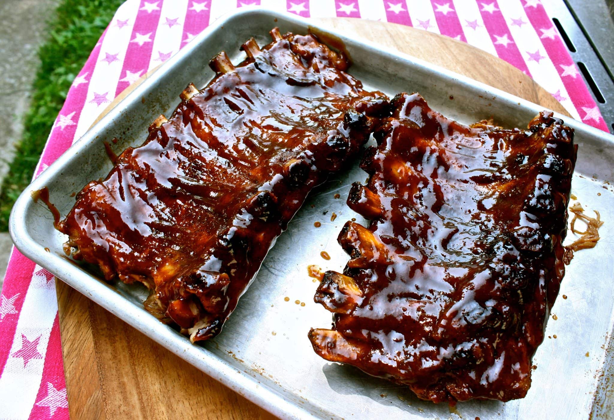 Knock Ya Naked Peanut Butter BBQed Ribs! - Wildflour's Cottage Kitchen
