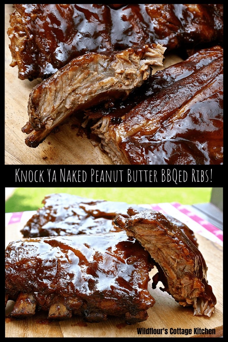 Knock Ya Naked Peanut Butter BBQed Ribs!